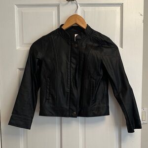 Gymboree Black Kids  Moto Jacket with zipper and pockets